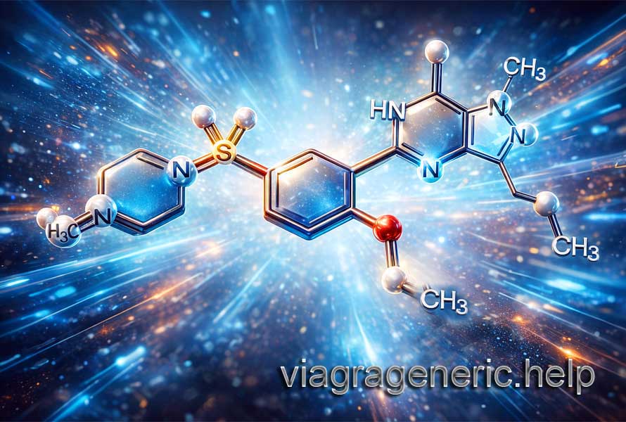 Sildenafil molecule